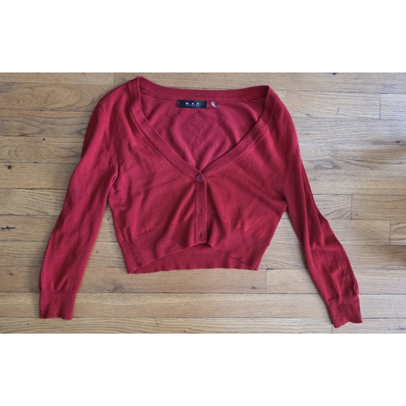 Modcloth Red and Yellow Cardigan Set - Picture 5 of 6